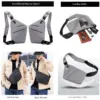 Fengdong männer ultra dünne anti-diebstahl kleine brust tasche mini kreuz körper taschen männlichen schulter sling tasche für reise junge sport tasche 5