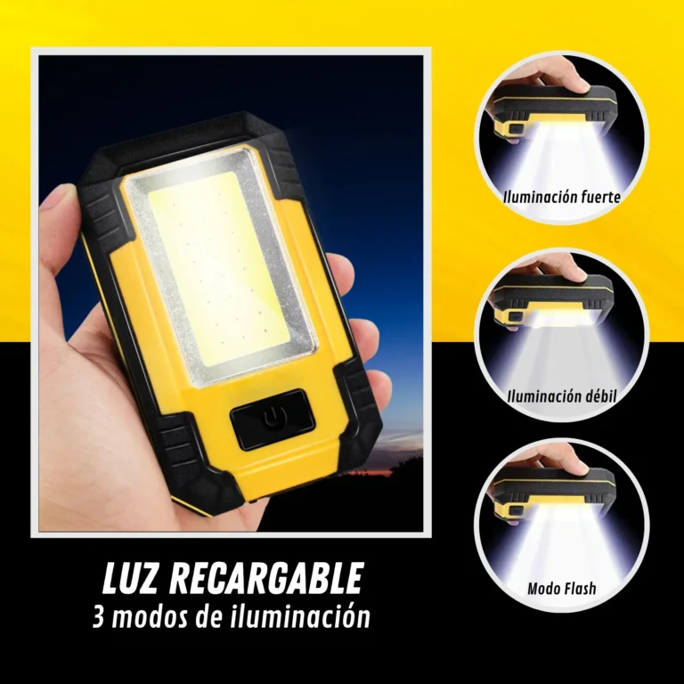 4000MAH wiederaufladbare Arbeitsleuchte 30W superhelle COB-Taschenlampe mit magnetischer tragbarer Outdoor-Powerbank Camping-Notfalllampe 2