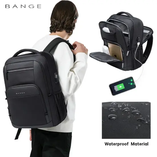 Bange Herren-Designer-Laptoptasche, Schultaschen für Jungen, männlich, Motorrad, taktisch, Business, Sport, Reiserucksack, Herren 6