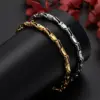 Koreanische Mode massives Silber 18 Karat Gold gefüllt einzigartige Kette Armbänder für Männer Charme Frauen Hochzeits feier 18 5cm Geschenke Schmuck 5