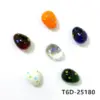 6Stück 25x18mm Ostern Ei Geformt Mini Murano Glas Oval Ball Handwerk Ornamente Seltene Marmor Nette Handgemachte kiesel Für Urlaub Dekor 3