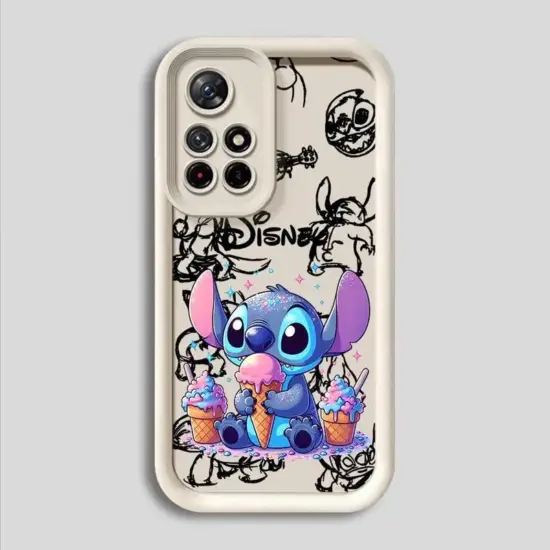 Handyhülle für Xiaomi Redmi Note 10 11 12 13 Pro Plus 11S 12S 11pro 10Pro 12Pro Silikon Soft Cute Disney Stitch Cover 5