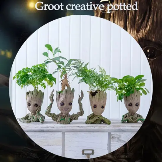Home Dekoration Groot Pflanzer Blumentöpfe Für Innen Blumen Topf Baum Mann Ornamente Anime Figur Statue Kunst Handwerk Kind Männer Geschenke 6