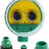 Grüner Outdoor-Kunststoff-Garten-elektronischer automatischer Bewässerungsschlauch, Bewässerungstimer, Wasserhahn-Wasserschlauch 3