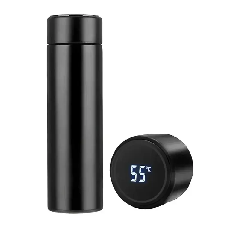 500ml Thermos flasche Smart Cup Digital mit Temperatur anzeige Edelstahl vakuum isolierte intelligente Kaffeetasse