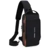 Herren Umhängetasche Multifunktions-Anti-Diebstahl USB Messenger Pack Mann Cross body Cross Body Travel Sling Brusttaschen Pack