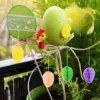 7 Stück hängende Blumen girlande Dekorationen Papier Waben ball Ostern Party Gefälligkeiten 2