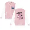 Disney Stich Hoodie Kinder Baseball Jacke Männer Frauen Sweatshirt Kinder Jungen Mädchen Harajuku Jacken Streetwear College Mäntel 2