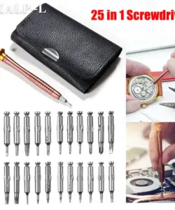 Mini-Präzisions-Schraubendreher-Set, 25-in-1, elektronischer Torx-Schraubendreher, Öffnungs-Reparatur-Werkzeug-Set für Uhr, Smart, Telefon, Kamera, Tablet, PC