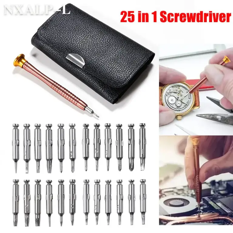 Mini-Präzisions-Schraubendreher-Set, 25-in-1, elektronischer Torx-Schraubendreher, Öffnungs-Reparatur-Werkzeug-Set für Uhr, Smart, Telefon, Kamera, Tablet, PC