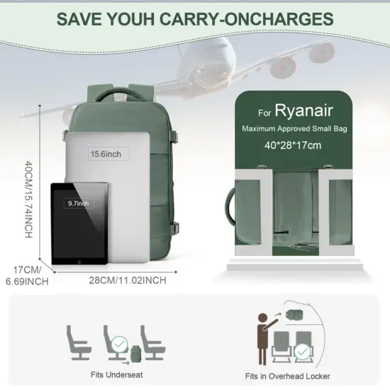 Ryanair Rucksack 40x20x25 Kabinen tasche Reise rucksack für Männer Frauen Handgepäck Freizeit Laptop Rucksack Mochila Para Viaje Cabina 4