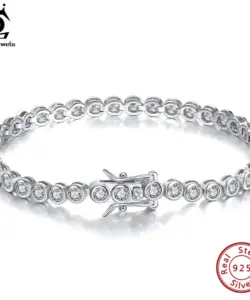 ORSA JEWELS Tennis-Armband aus 925er-Sterlingsilber für Damen, 1,5/2/3 mm, Zirkonia, handgefertigte Kettenarmbänder, Party-Schmuck SB143