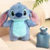 Anime Kawaii Turo Lilo Stich Plüsch Wärmflasche Winter Frauen Hause Wasser Füllung Hand Wärmer Monster Geschenk Spielzeug 3