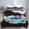 Disney Stitch Anime Cartoon Bett bezug Bettwäsche Bett bezug Kinder King Size Queen Twin Size Set Bettdecke Klasse A gedruckt