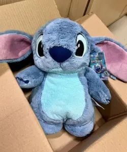 Disney Stitch Anime Winter Extra große Plüsch-Wärmflasche für Damen, Zuhause, Wasserfüllung, Handwärmer, Urlaubsgeschenk für Freundin