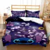 Disney Stitch Bedding Sets Quilt Cover With Pillowcase Twin Full Queen King Bedclothes For Boys Girls Christmas Gift