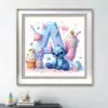 Disney Cartoon Diamant Stickerei Stich Mosaik Neue Ankunft 26 Buchstaben Malerei Alphabet Eis Strass Kinder Zimmer Dekor 3