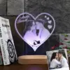 Personal isierte 3d Lampe benutzer definierte Foto Nachtlicht Herz führte Lampe Name Datum auf Jubiläum Hochzeit Valentinstag Geschenk Paare Geschenke 4