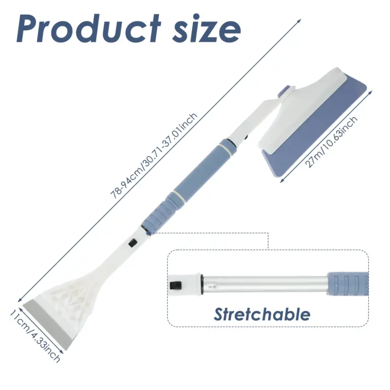 Schnee Entfernung Schaber Teleskop Auto Windschutzscheibe Abtauen Eis Schaber Enteisung Reinigung Werkzeuge Auto Schnee Schaufel Eis Schaufel Pinsel 4