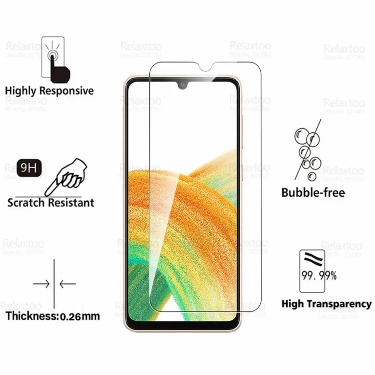 3pcs Gehärtetem Glas Für Samsung Galaxy A33 Glas Screen Protector Samung EINE 33 5G SM-A336B 6.4 "Bildschirm protector Rüstung Telefon Film 2