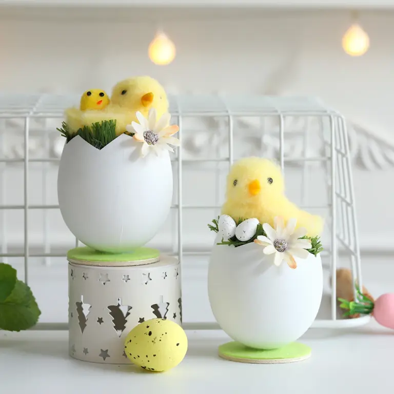 Neue Ostern Kaninchen Ohr Küken Plüsch Eierschale gesichtslose Gnom Puppe handgemachte Home Ornament Frühling Ostern Party Dekor Kinder Geschenk 4