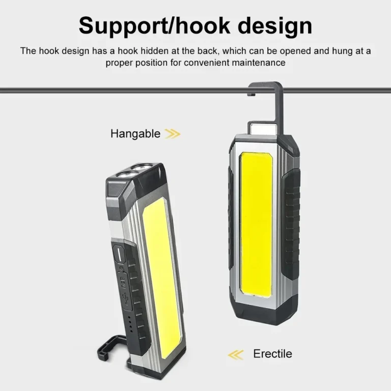 Kdulit wasserdicht mit Magnet Taschenlampe tragbare Cob Arbeits licht LED 4000mah Taschenlampen Multi mode Camping Taschenlampe 6