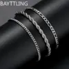 Neue 925 Sterling Silber 8 Zoll Punk-Kette Armband für Männer Frauen Hip Hop Armband Party Mode Schmuck Geschenke Großhandel