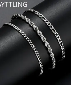 Neue 925 Sterling Silber 8 Zoll Punk-Kette Armband für Männer Frauen Hip Hop Armband Party Mode Schmuck Geschenke Großhandel