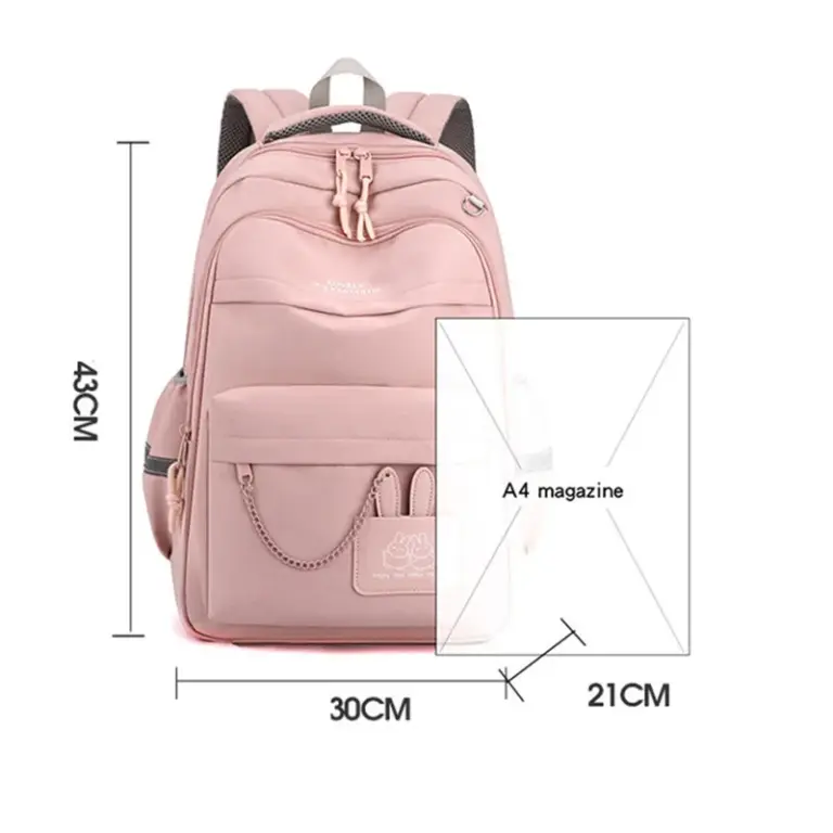 Fengdong Kinder Schultasche niedlichen Schulrucksack für Mädchen Kinder Kawaii Büchertasche Grundschüler Geschenk große Kapazität Rucksack 6