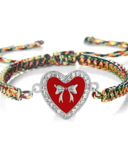 Liebhaber Geflochtenes Armband Mode Handgemachte Seil Armreifen Für Frauen Männer Valentinstag Geschenk Gebet Schmuck Anhänger Yoga Glück Liebe