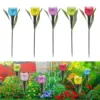 Outdoor LED Solar Licht Tulpe Blume Lampe wasserdicht Garten Pfahl Rasen Lichter stehen Dekor für Hof Outdoor Party Dekoration