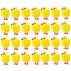 60 stücke Simulation Mini Ostern Küken künstliche Plüsch gelbe Huhn Desktop-Ornament Frühlings party begünstigt Dekoration