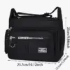 2024 männer Umhängetasche Umhängetasche Umhängetaschen Männer Kleine Sling Pack Für Arbeit Business Wasserdichte Oxford Packs Satchel Geldbörse 5