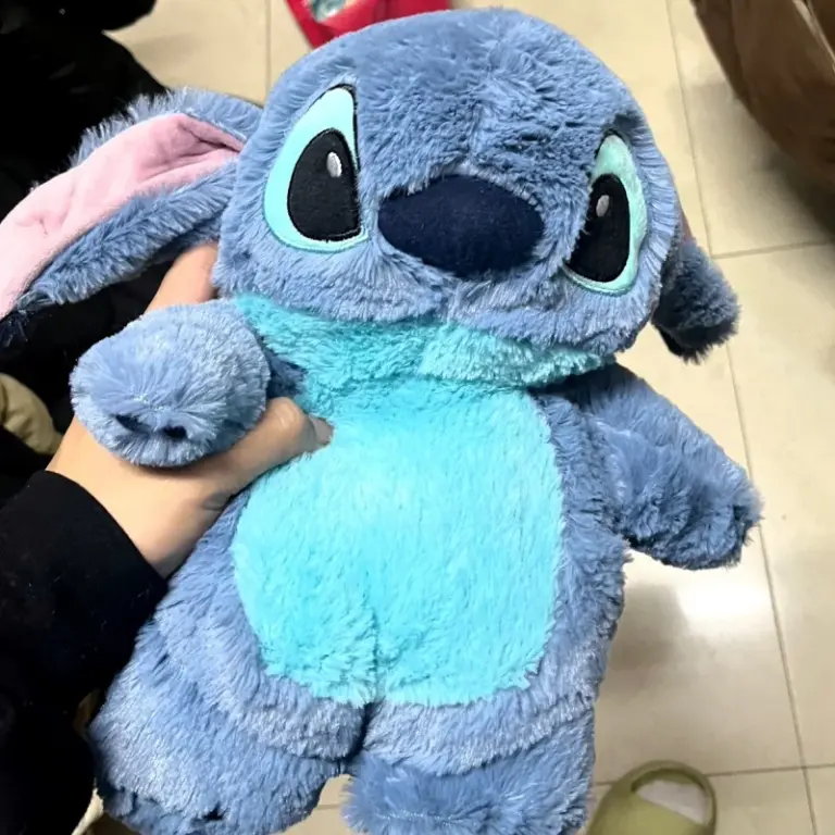 Anime Kawaii Turo Lilo Stich Plüsch Wärmflasche Winter Frauen Hause Wasser Füllung Hand Wärmer Monster Geschenk Spielzeug 2