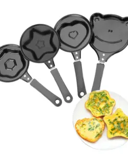 Antihaft-Bratpfanne Pfannkuchen hersteller Küchengeräte Eierform Pfanne Flip Omelett form Mini Frühstück Ei Bratpfanne