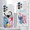 Cartoon Lilo Stitch Handy hülle für Samsung Galaxy A14 A53 A13 A73 A33 A24 A23 A54 A25 A34 4G 5G klare Silikon hülle