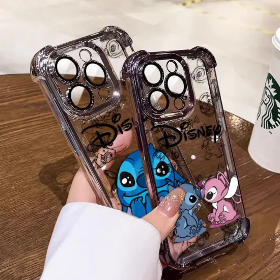 Coole Cartoon Stich Disneys Überzug Fall Für Xiaomi Redmi 14C 13C 12C K50 K40 Hinweis 13 12 11 10 9S 4G 5G Anti Fall Airbag Abdeckung 2