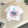 Kawaii Disney Stitch Geburtstags geschenk Kinder Baumwolle T-Shirt Jungen Mädchen Rundhals ausschnitt T-Shirt Mode lässig Jungen Mädchen Kleidung